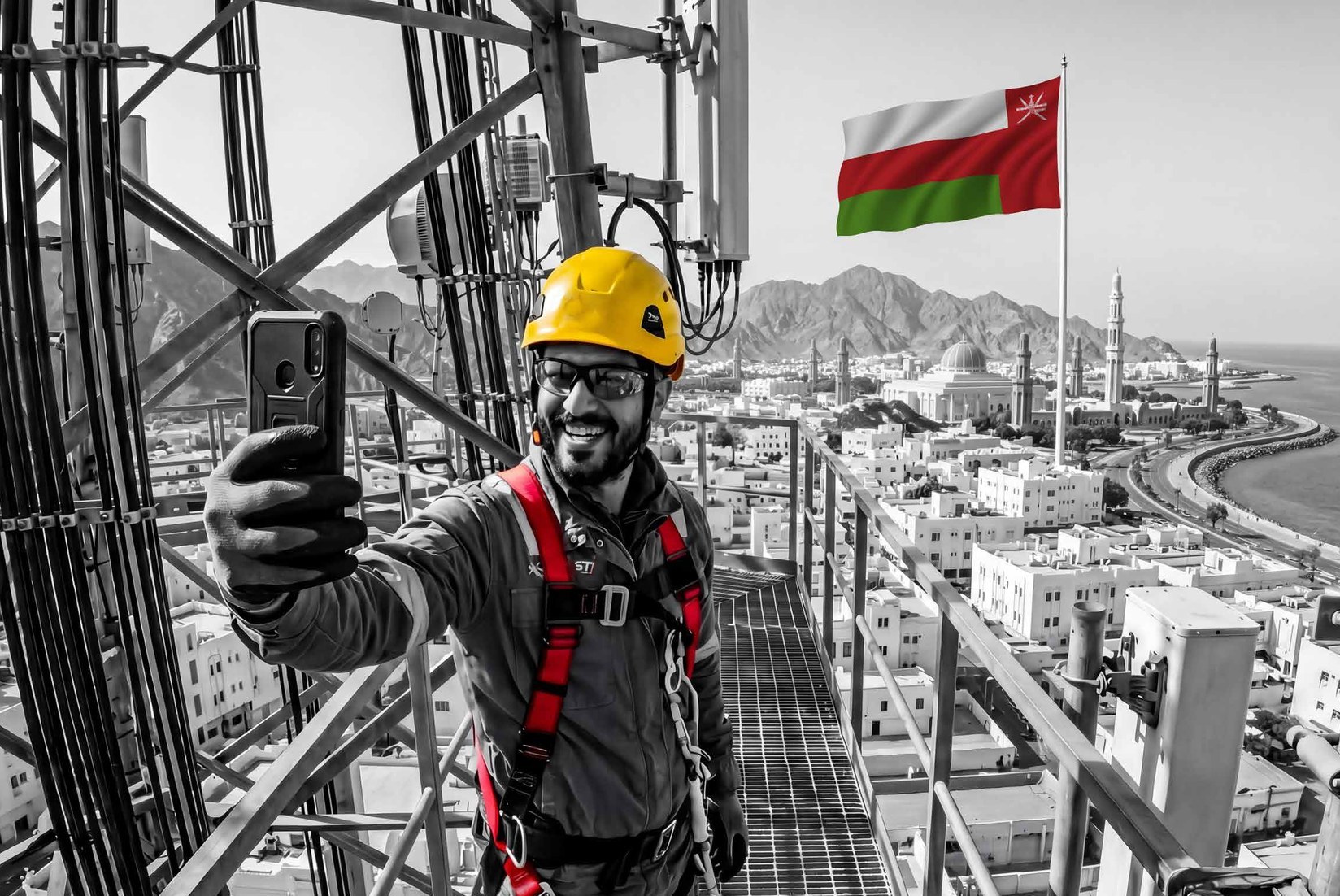 فني من ⁨AST⁩ في عُمان