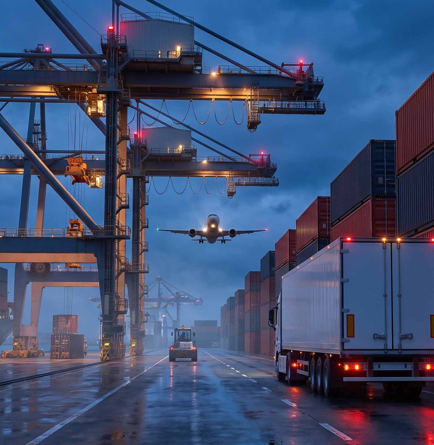 Port terminal and container logistics