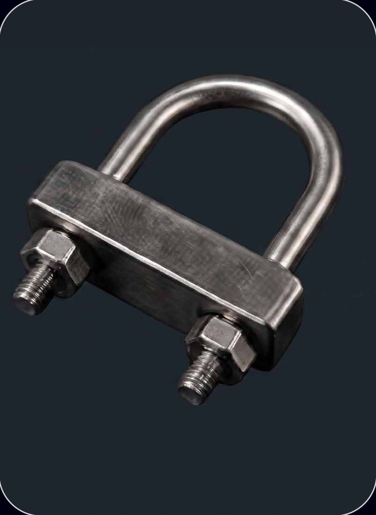 مجموعة مشبك بمسمار على شكل حرف ⁨U⁩